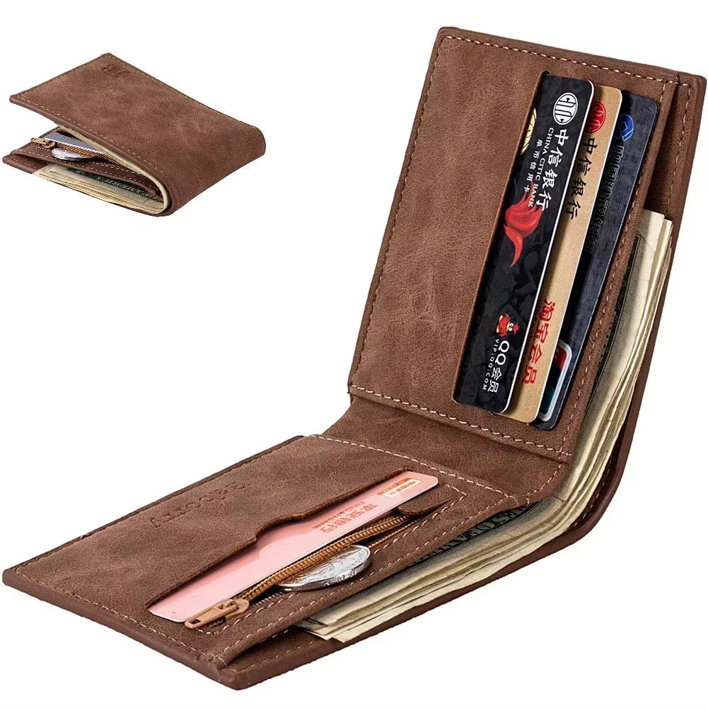 Cute Small Leather Pocket Wallet for Women Fruit Print Bifold Coin Purse Ladies Mini Short Purse Money Card Holders Clutch Bags